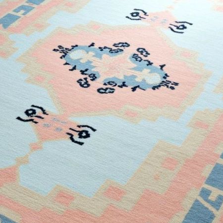 Handknotted Cream Oushak Wool Subtle